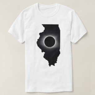T-Shirt Illinois com Eclipse Solar Total 2024