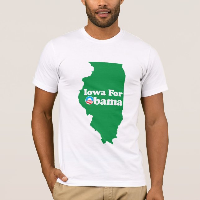 T-shirt Illowa para Obama (Frente)