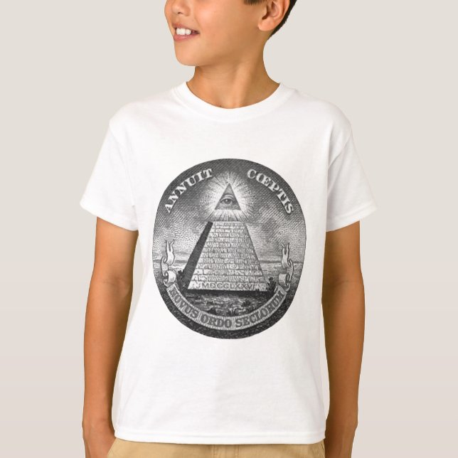 T-shirt Illuminati todo o olho de vista (Frente)