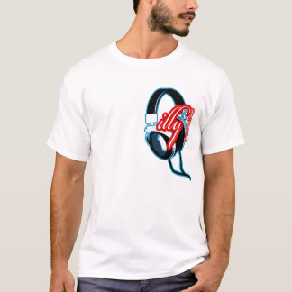 T-shirt illy - design do auscultadores