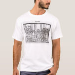 T-shirt Iluminando o Menorah<br><div class="desc">A iluminação da escola judaica o Menorah (woodcut) situado em um colecção privada.</div>