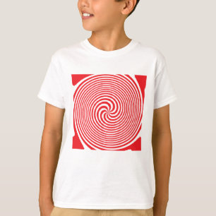 T-shirt Ilusão Óptica Padrão Abstrato