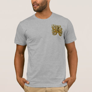 T-shirt Ilustração antiga de polvo monstro marinho