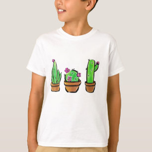 T-shirt Ilustração Cactus Trio