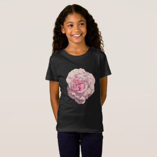 T-shirt Ilustração da aguarela do rosa do rosa