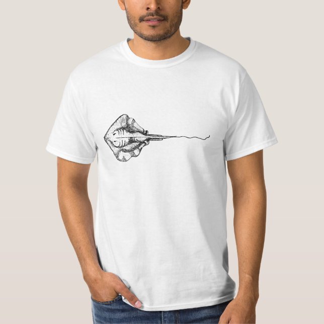 T-shirt Ilustração da arraia-lixa (Frente)