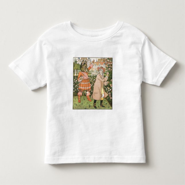 T-shirt Ilustração da beleza e do animal, 1901 (colo (Frente)