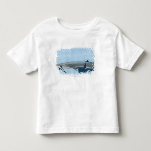 T-shirt Ilustração das baleias de assassino que trabalha