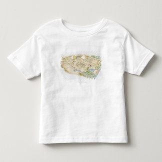 T-shirt Ilustração das pirâmides de Giza