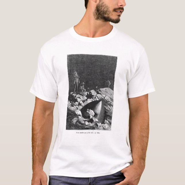 T-shirt Ilustração de 'da terra ao Moon (Frente)