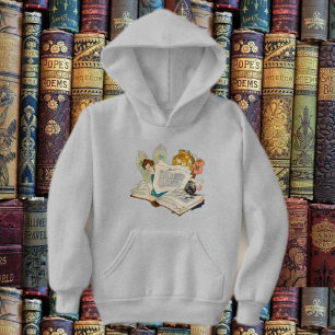 T-shirt Ilustração de Fada Devoradora de Livros Antigos