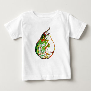 T-shirt Ilustração de pop de de fruta de pintura de pera