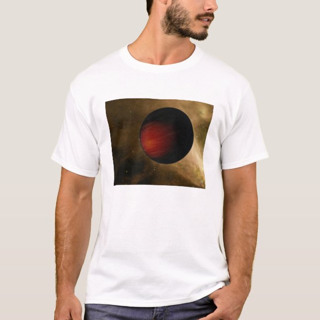 T-shirt Ilustração de um Júpiter quente chamado HD 149026b (Frente)