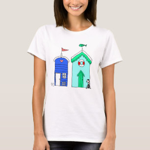 T-shirt Ilustração do Beach Huts 2
