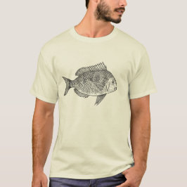T-shirt Ilustração marinha náutica da arte dos peixes do