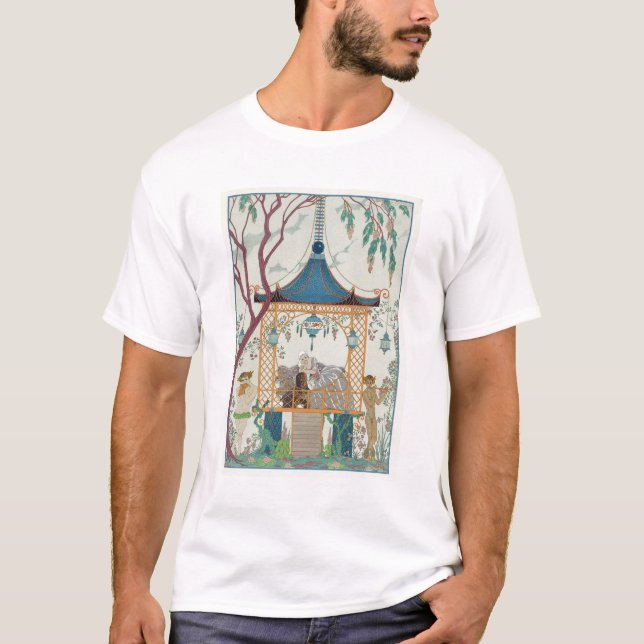 T-shirt Ilustração para "Fetes Galantes" por Paul Verlaine (Frente)