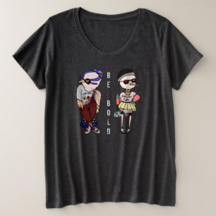T-shirt Ilustração subtil inspirador do pássaro: "Seja