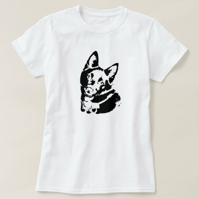 T-shirt Imagem do cão do Schipperke (Frente do Design)