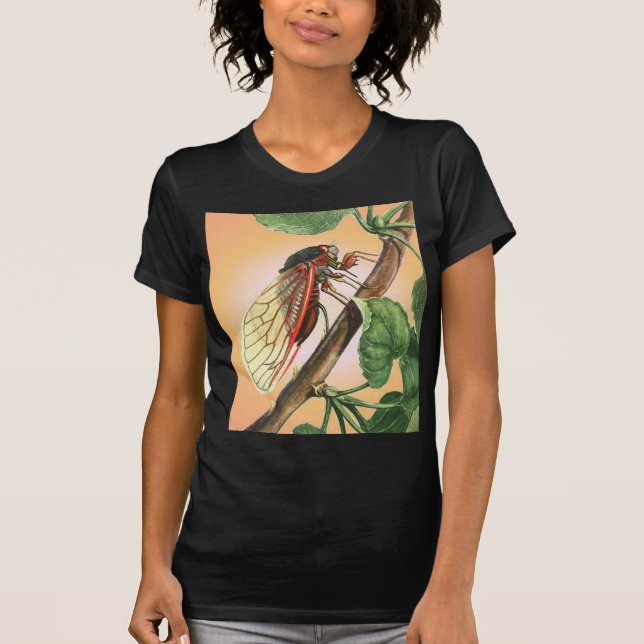T-shirt Imagem do Inseto de Cicada (Frente)