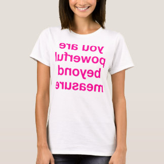 T-shirt Imagem invertida - poder (rosa)