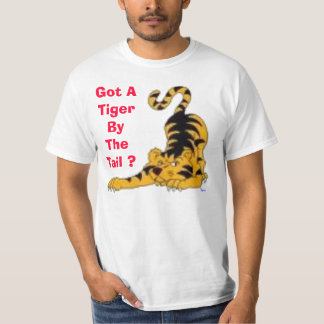 T-shirt imagens, obtidas um tigre pela cauda? , Laura