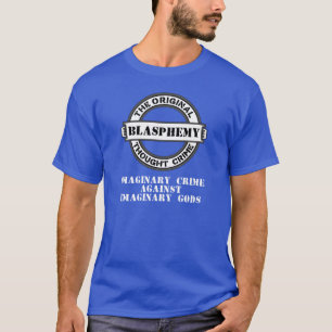 T-shirt imaginário do crime da blasfémia (logoti