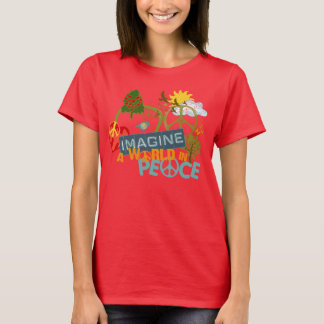 T-shirt Imagine a paz