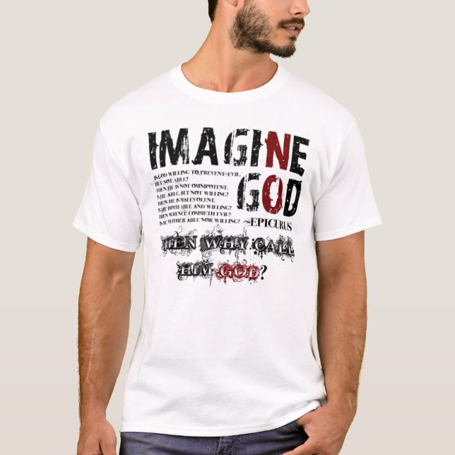 T-shirt Imagine o deus (Frente)