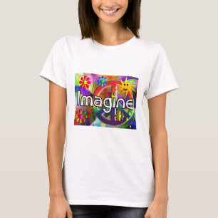 T-shirt "Imagine" presentes dos anos 70 de Psychadelic