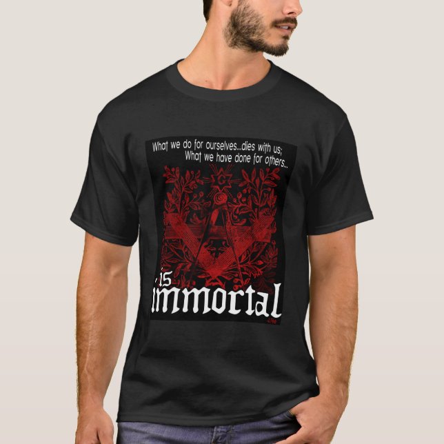 T-shirt imortal de Albert Pike (Frente)