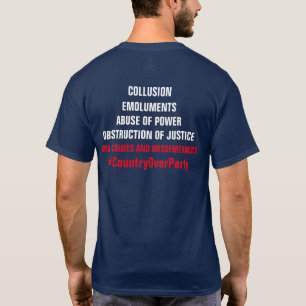 T-shirt Impeachância de Obstrução de Emolumentos