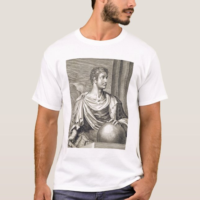 T-shirt Imperador de D. Octavius Augustus (ANÚNCIO 63 BC - (Frente)