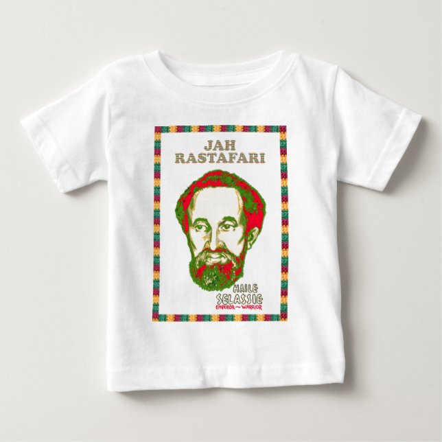 T-shirt Imperador do guerreiro de Jah Rastafari Haile (Frente)