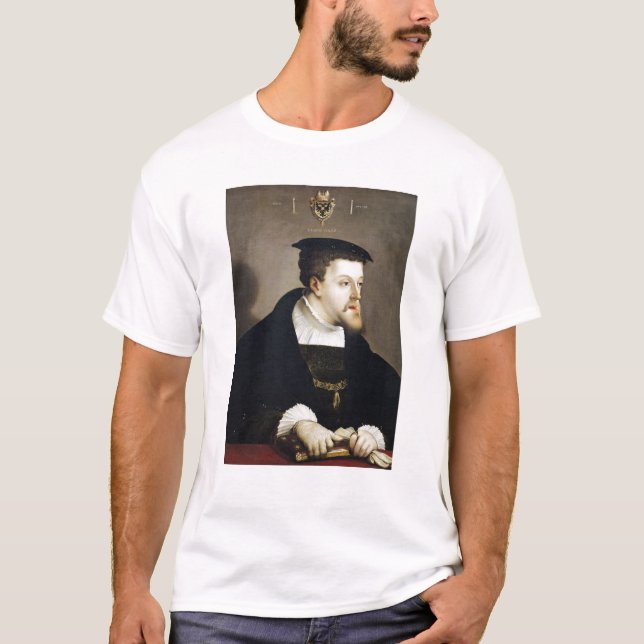 T-shirt Imperador romano santamente de Charles V (Frente)