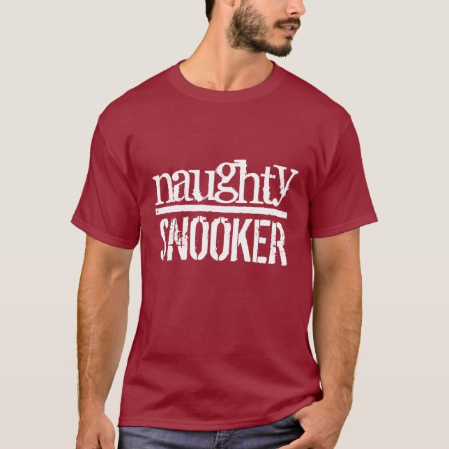 T-shirt impertinente do Snooker (Frente)