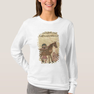 T-shirt Importando-se com o cavalo, ilustração