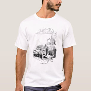 T-shirt Imprensa-impressão