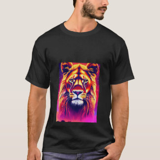 T-shirt impressa com leões