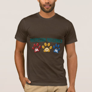 T-shirt Impressão 1 da pata da mamã de RHODESIAN RIDGEBA