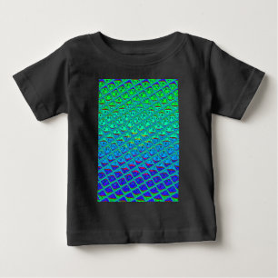 T-shirt Impressão Artística com Motivo de Sereia Azul Ital