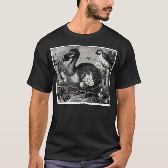 T-shirt Impressão da antiguidade do Dodo (Frente)