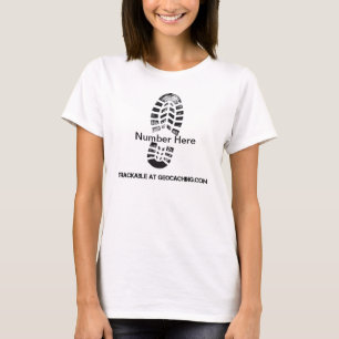 T-shirt Impressão da bota rastreável