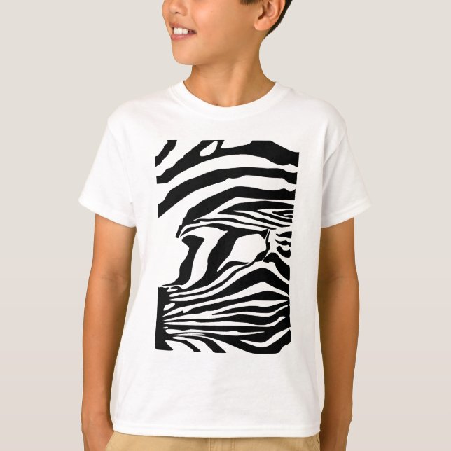 T-shirt Impressão da zebra (Frente)