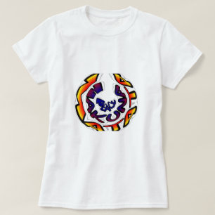 T-shirt impressão de Arte Circular "Peace Hakuna Matata"