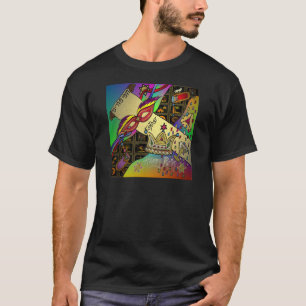 T-shirt Impressão de Arte da Celebração Judaica Purim Esth