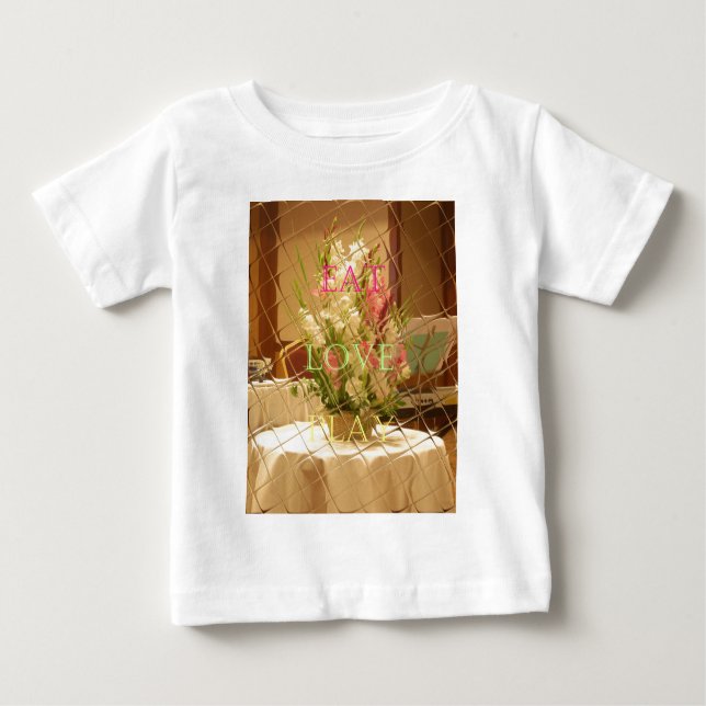 T-shirt Impressão de Arte de Blooms Refletidos (Frente)