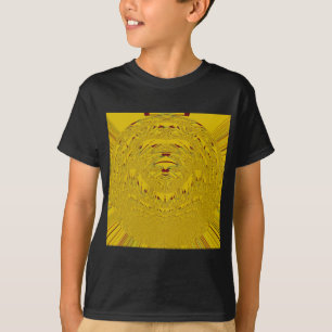 T-shirt Impressão de Arte de Leão ouro