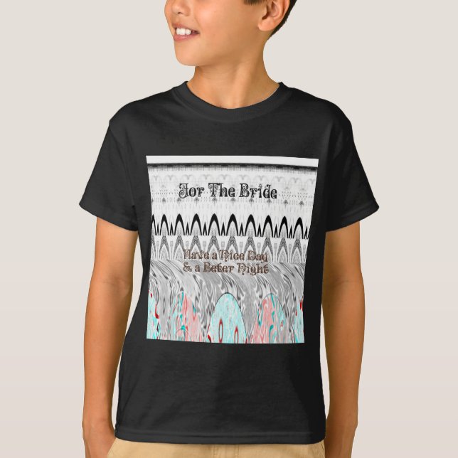 T-shirt Impressão de Arte de Presente de Chuveiro de Noiva (Frente)