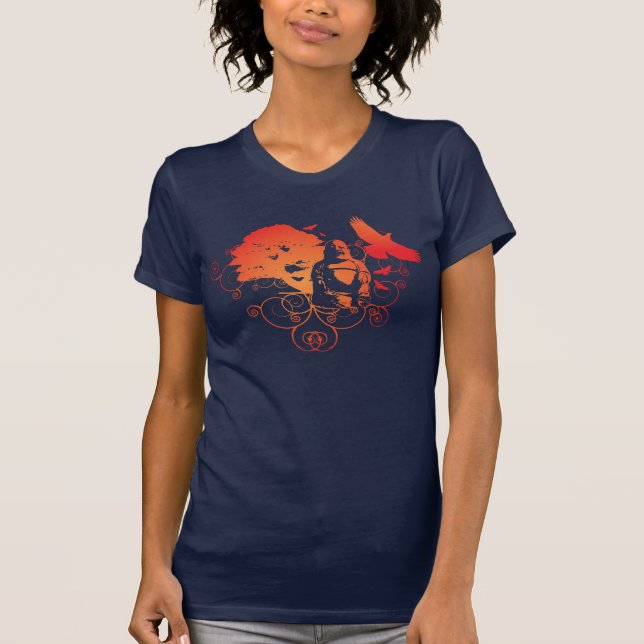 T-shirt Impressão de Buddha (Frente)