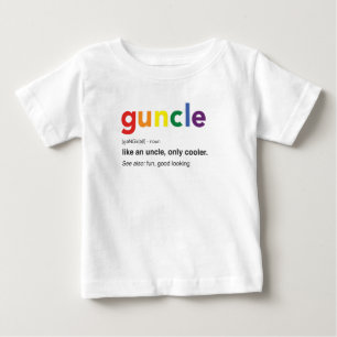 T-shirt Impressão de Definição de Guncle Engraçado